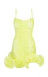 Tg Botanical Daisy Flounce Mini Dress In Multi
