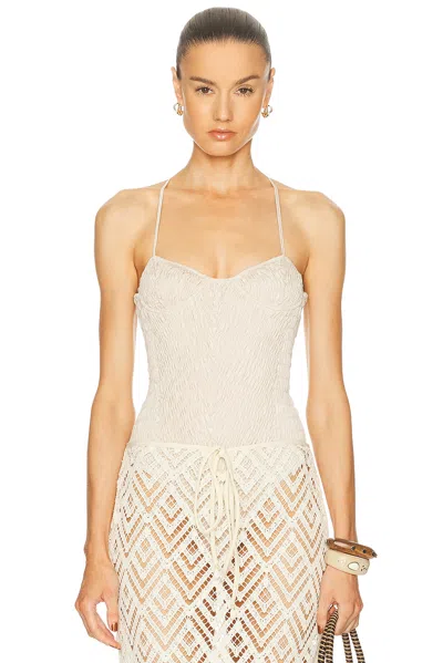 Tg Botanical Fannie Bodysuit In Neutral