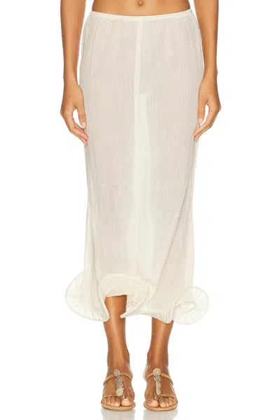 Tg Botanical Kati Skirt In White