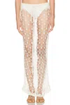 Tg Botanical Marsala Skirt In White