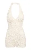 Tg Botanical Raquel Cotton-blend Bodysuit In White