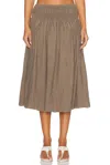 Tg Botanical Raquel Skirt In Brown