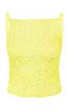 Tg Botanical Raquel Textured Tank Top In Yellow