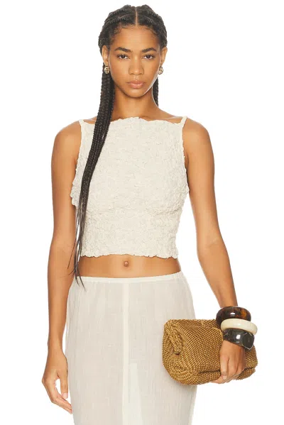 Tg Botanical Raquel Top In White