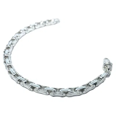 Tg-jewellery By Tamara Gervasio Bikers Men's Link Sterling Silver Bracelet Handmade