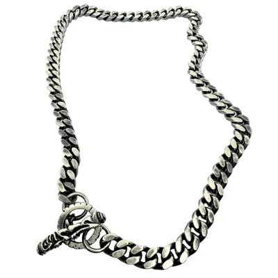 Tg-jewellery By Tamara Gervasio Black / Silver Celtic Dog Three Solid Curb Chain Men's Silver