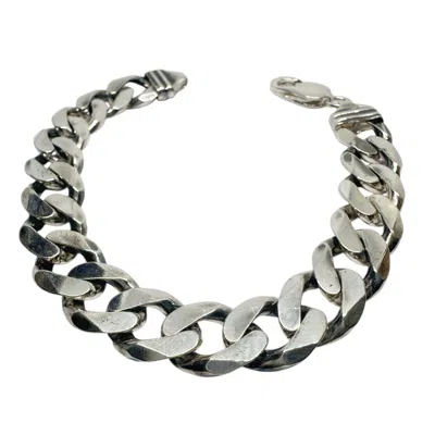 Tg-jewellery By Tamara Gervasio Men's Men's Heavy Curb Chain Bracelet In Sterling Silver