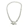 Tg-jewellery By Tamara Gervasio Men's Rectangular Solid Silver Trace Choker Chunky T-bar Unisex