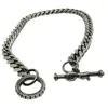 Tg-jewellery By Tamara Gervasio Men's Silver / Black Celtic Bird T-bar Curb Chain