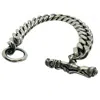 Tg-jewellery By Tamara Gervasio Men's Silver / Black Celtic Dog Three Curb Sterling Silver Bracelet