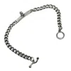 Tg-jewellery By Tamara Gervasio Men's Silver / Black Skull Round Curb Chain