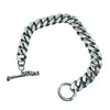 Tg-jewellery By Tamara Gervasio Men's Silver Celtic Bird Curb Chain Bracelet