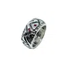 Tg-jewellery By Tamara Gervasio Red / Silver Abstract Silver Men's Rubies Ring