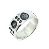 Tg-jewellery By Tamara Gervasio Silver / Black Dots Circle Men's Silver Ring
