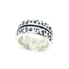 Tg-jewellery By Tamara Gervasio Silver / Black Effect Men's Silver Oxide Ring In Multi