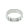 Tg-jewellery By Tamara Gervasio Two Open Lines Band Men's Ring In Sterling Silver