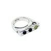 Tg-jewellery By Tamara Gervasio Women's Blue / Green / Red Traffic Light Silver Ring With Garnet, Iolite And Peridot