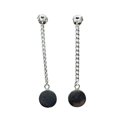 Tg-jewellery By Tamara Gervasio Women's Circle Drop Chain Earrings – Sterling Silver