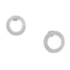 Tg-jewellery By Tamara Gervasio Women's Circle Satin Stud Silver Earrings