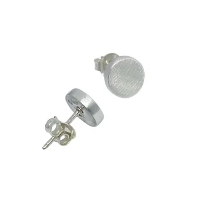 Tg-jewellery By Tamara Gervasio Women's Circle Stud Earrings – Sterling Silver, Handmade
