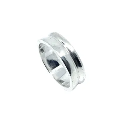 Tg-jewellery By Tamara Gervasio Women's Curved Band Silver Ring