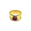 Tg-jewellery By Tamara Gervasio Women's Gold / Red Ruby Ring In Yellow Gold One Of A Kind