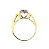 Tg-jewellery By Tamara Gervasio Women's Gold / White Heart Diamond Ring In Solid Gold Handmade