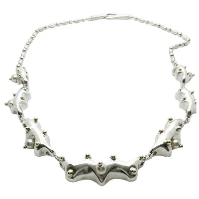 Tg-jewellery By Tamara Gervasio Women's Gold / White / Silver Sea Slug Silver & 18ct Yellow Gold Necklace In Multi
