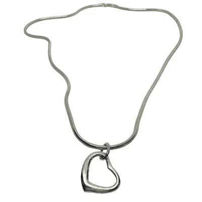 Tg-jewellery By Tamara Gervasio Women's Heart Pendant Silver Snake Chain