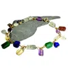 Tg-jewellery By Tamara Gervasio Women's Multicolour Dangle Gemstones Bracelet In Yellow Gold One Of A Kind