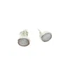 Tg-jewellery By Tamara Gervasio Women's One-of-a-kind Opal Stud Earrings In Recycled Sterling Silver In Silver