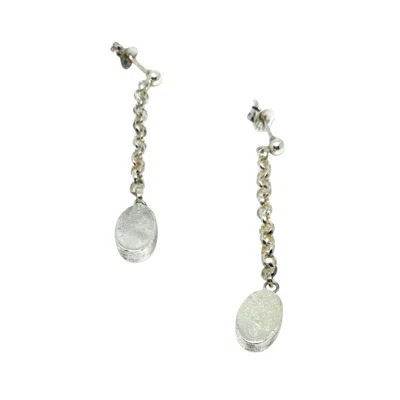 Tg-jewellery By Tamara Gervasio Women's Oval Drop Earrings – Sterling Silver