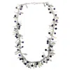 Tg-jewellery By Tamara Gervasio Women's Pink / Purple / Blue Grappolo Fresh Water Pearls, Amethyst And Iolite Silver Necklace One Of