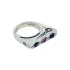 Tg-jewellery By Tamara Gervasio Women's Red / Pink / Purple Traffic Light Silver Ring With Garnet, Tourmaline, Black Star Gemstones