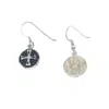Tg-jewellery By Tamara Gervasio Women's Silver / Black Bones Skull Enamel Earrings