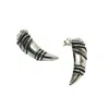 Tg-jewellery By Tamara Gervasio Women's Silver / Black Eyebrow Stud Silver Earrings