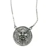 Tg-jewellery By Tamara Gervasio Women's Silver / Black La Bocca Della Verità Pendant Necklace – Sterling Silver In Multi