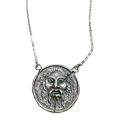 Tg-jewellery By Tamara Gervasio Women's Silver / Black La Bocca Della Verità Pendant Necklace – Sterling Silver In Multi