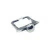 Tg-jewellery By Tamara Gervasio Women's Silver / Black Square Pebble  Sterling Silver Unisex Ring One Of A Kind
