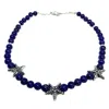 Tg-jewellery By Tamara Gervasio Women's Silver / Blue Starfish Lapis Beads Silver Necklace One Of A Kind