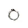 Tg-jewellery By Tamara Gervasio Women's Silver / Blue / White Organic Matter Silver Ring Sapphire And Cubic Zirconia