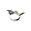 Tg-jewellery By Tamara Gervasio Women's Silver / Green The Bird Silver Enamel Ring