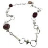 Tg-jewellery By Tamara Gervasio Women's Silver / Pink / Purple Mookaite Jasper Silver Necklace One Of A Kind