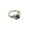Tg-jewellery By Tamara Gervasio Women's Silver / Red The Cube Sterling Silver Ring With Garnet Cabochon