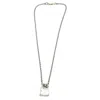 Tg-jewellery By Tamara Gervasio Women's Silver Skeleton Grave Spiga Chain Necklace