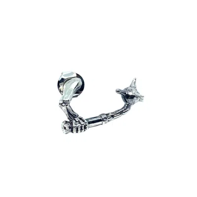 Tg-jewellery By Tamara Gervasio Women's Silver Skull Ninja Chigiriki Solo Stud Unisex