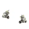 Tg-jewellery By Tamara Gervasio Women's Skull Bone Stud Silver Earrings