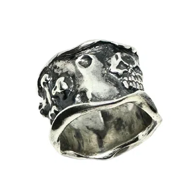 Tg-jewellery By Tamara Gervasio Women's Skulls Bones Sterling Silver Ring Unisex