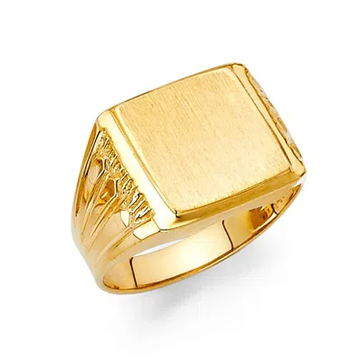 Pre-owned Tgdj 14k Yellow Gold Men's Ring