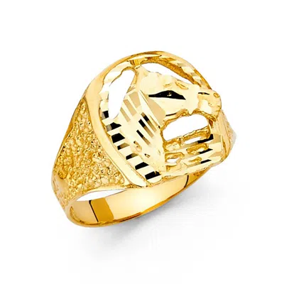 Pre-owned Tgdj 14k Yellow Gold Men's Ring
